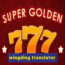 wingding translator